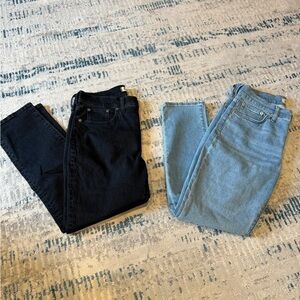 Madewell Mid Rise Perfect Vintage Straight Leg Jeans Size 29 - Set of 2